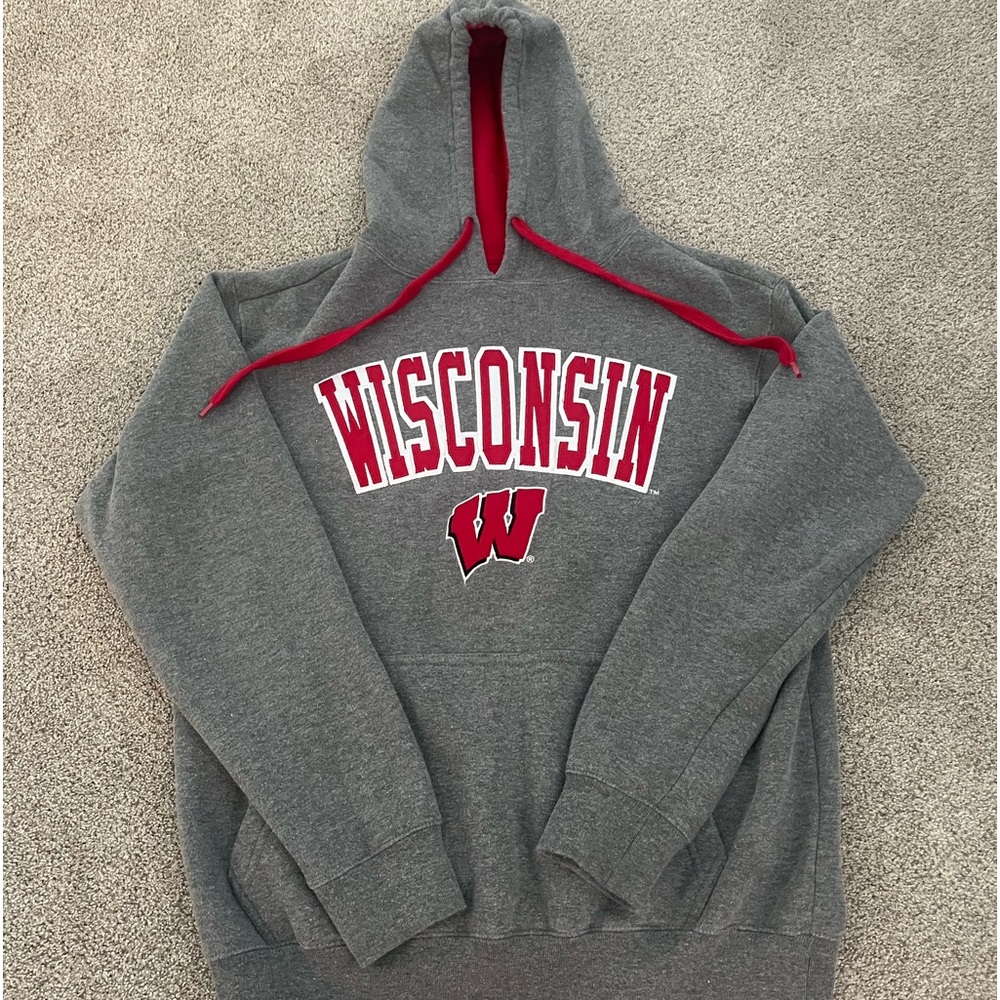 Gray University of Wisconsin Madison Hoodie
